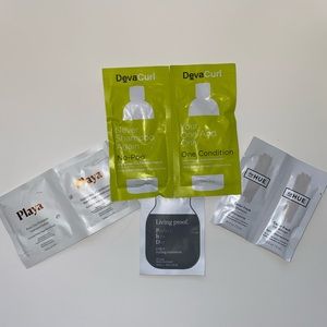 LIVING PROOF, PLAYA, DEVA CURL, DP HUE HAIR SAMPLE